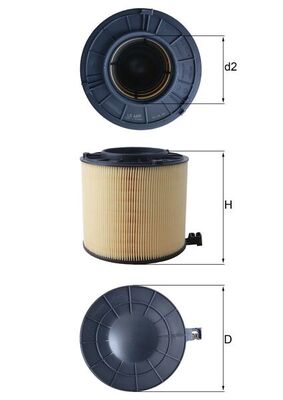 Vzduchový filtr - LX4406 MAHLE - 8W0133843C, 102969, 1123210043