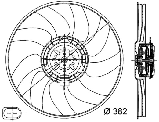 CFF312000S, Fan, engine cooling, MAHLE, 8K0959455C, 8K0959455G, 8K0959455K, 9A795945516, 8K0959455T, 05102038, 069422738010, 0740076, 302113, 47424, 696350, 85727, AI7519, GA221306, V15-01-1906, 85728, GA221308, GA221310