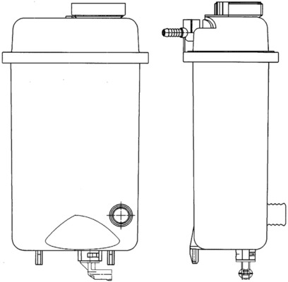 Ausgleichsbehälter, Kühlmittel - CRT52000S MAHLE - 1723071, 1741167, 17111723071