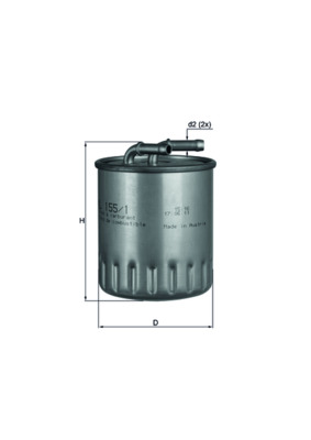 Palivový filtr - KL155/1 MAHLE - 6280920001, 6280920101, A6280920001