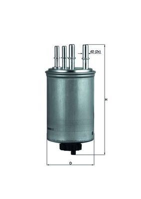 Palivový filtr - KL506 MAHLE - LR007311, LR010075, WJN500025