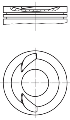 0090300, Píst včetně kroužků a čepu, Píst komp., MAHLE, 0005888595, 0005888596, 0005888597, 0005890401, 0005890402, 0005890403, 5888595, 5888596, 5888597, 5890401, 5890402, 5890403, 7641295, 7641296, 7641297, 7641298, 7641299, 7689286, 7689287, 7689288, 7689289, 7689290, 24197, 92344600