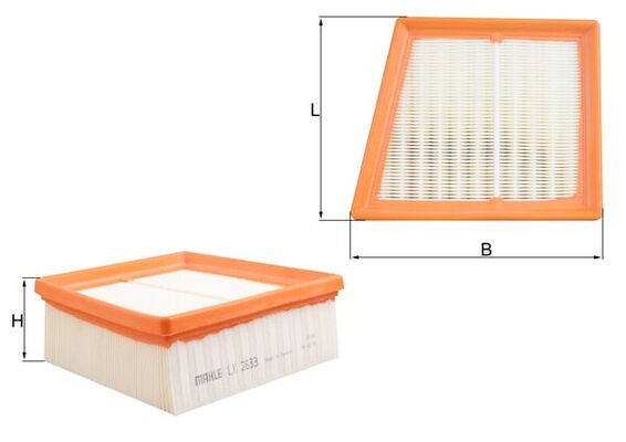 Air Filter - LX2633 MAHLE - 1516725, 8V219601A1A, Y64513Z40