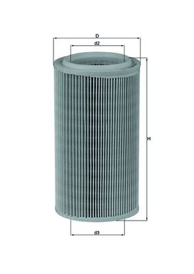 Vzduchový filtr - LX852 MAHLE - 1444H1, 1444H2, 1444VE