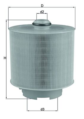 Vzduchový filtr - LX1006/2D MAHLE - 4F0133843, 1003210013, 221215
