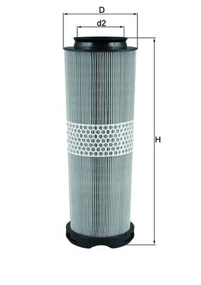 Vzduchový filtr - LX1020 MAHLE - 6460940004, V461, A6460940004