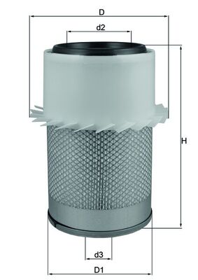 Vzduchový filtr - LX648 MAHLE - 12X20957A, 242491101, 2447281