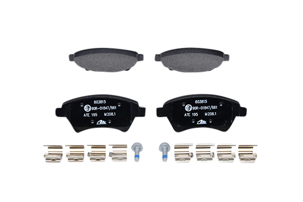 Brake Pad Set, disc brake - 13.0460-3815.2 ATE - 7701207184, 7701208122, 7701207672