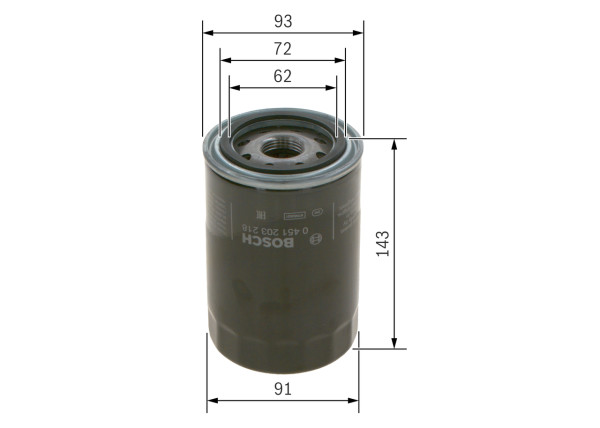 0451203218, Oil Filter, BOSCH, 0001140201, 1160024, 11700375, 1R0734, 20608940, 2999976M1, 40600493, 4115059, 5001846637, 5106133, 5919130, 6002115240, 6002116230, 6005000735, 605411880009, 637122, 7101070332, 711922853, 7984992, 91119775400, A1H4123, C0950546, F100001160024, FM00313201, S1350576, 0009830627, 0451140001, 1173481, 3116609R92, 5500774