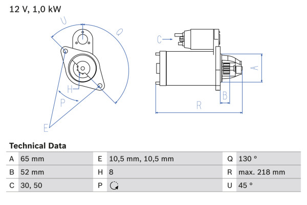 0986024700, Starter, BOSCH, 1321510001, 1810A104, A1321510001, 0986024700, CS1452, DRS0484, LRS02552, M0T46171, M0T46171ZT, M000T46171, M000T46171ZT