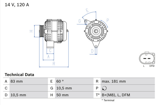 0986047530, Alternator, BOSCH, A0111542702, A011154270280, A0111546202, A011154620280, A0131548002, A013154800280, 0111542702, 011154270280, 0111546202, 011154620280, 0131548002, 013154800280, 0124515055, 8EL737976-001, CA1656IR, DRB2570, LRA2315, SG12B024, 0124515130, 2542320, DRB7530, LRA02315, 0124515131, 2542320A, 0986042560, 2542320B, 1986A00855, 437312, 439307