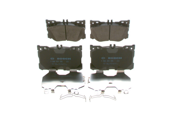Brake Pad Set, disc brake - 0986424335 BOSCH - A0004207900, A0004208403, 0004207900