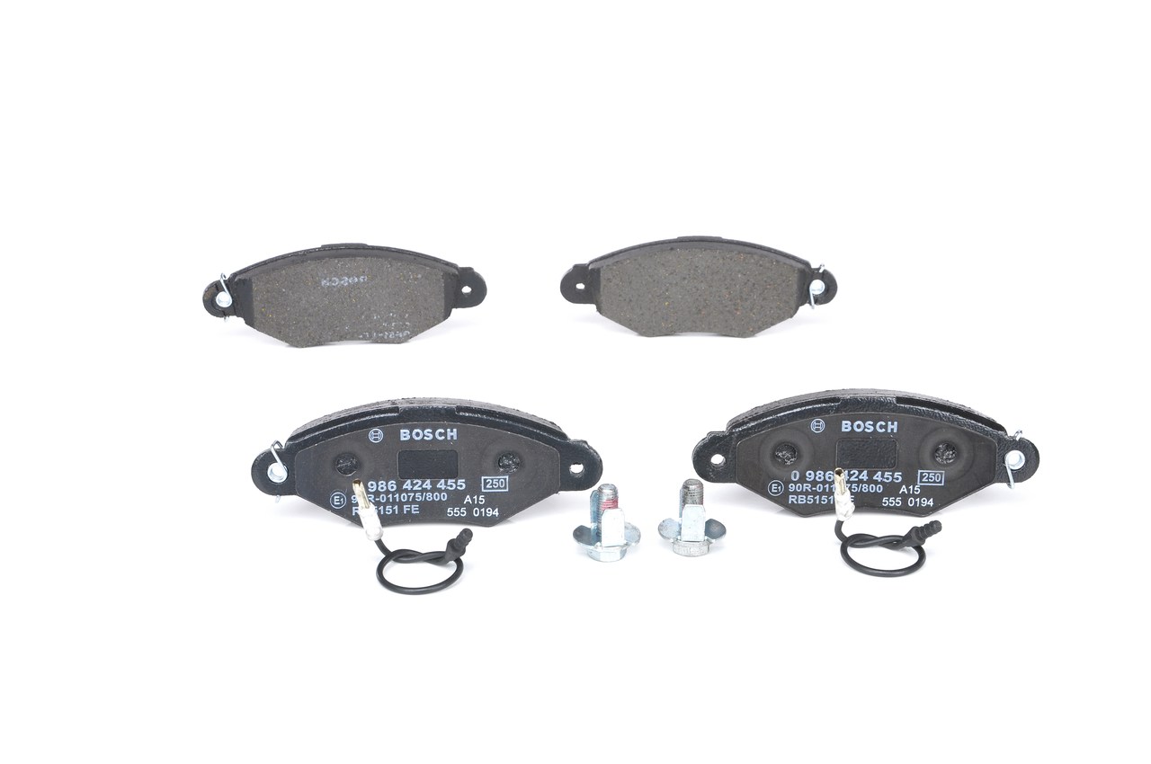 Brake Pad Set, disc brake - 0986424455 BOSCH - 172082, 4106000QAG, 7701205512