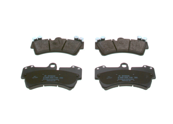 Brake Pad Set, disc brake - 0986424739 BOSCH - 4L0698151A, 4L0698151C, 95535193910