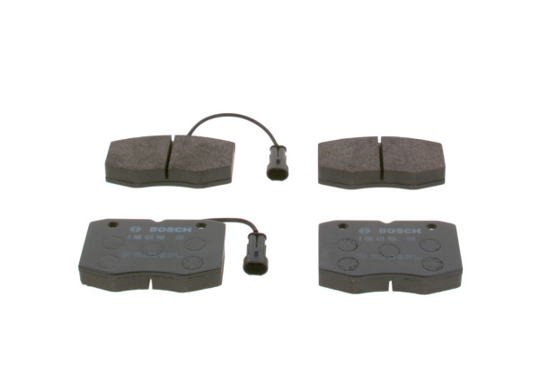 Brake Pad Set, disc brake - 0986424768 BOSCH - 1906428, 13046049192, 2913918305