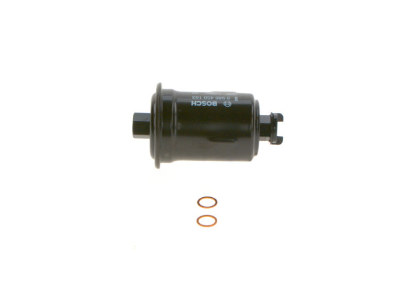 0986450103, Fuel Filter, BOSCH, 0K9A020490A, 2330011050, 2330087729000, MB504746, 2330019235, 2330087731, MB504753, 2330074080, 2330087731000, MB504761, 2330079235, 23300-87729, MB868451, 23300-87733, 31.523.00, 61026, ALG3062, EP187, F44662, FDB149, FG885, FIG7020, FN58, FT5301, G6462, J1332024, KL129, PP927, TF1567, WF8116