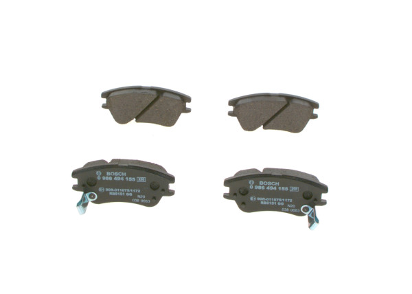 Brake Pad Set, disc brake - 0986494155 BOSCH - 5810102A10, 5810105A10, 5810105A30