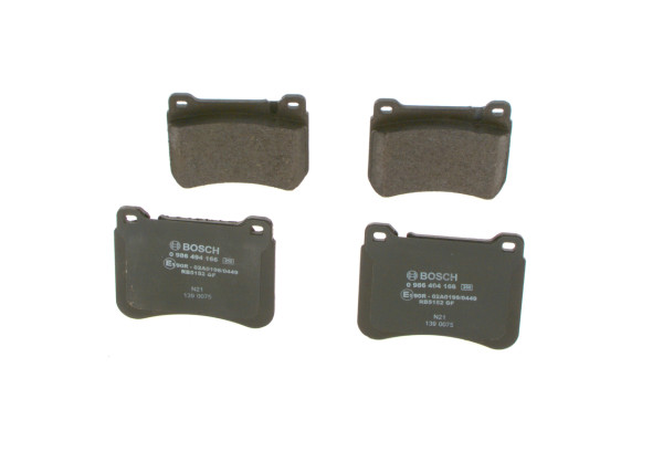 Brake Pad Set, disc brake - 0986494166 BOSCH - A0044205120, 0044205120, 13046049942