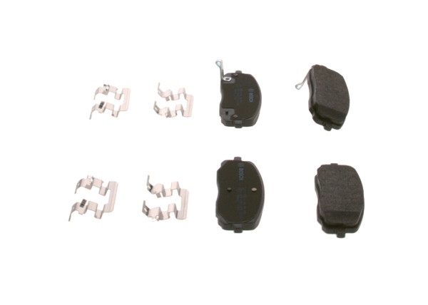 0986494594, Brake Pad Set, disc brake, BOSCH, 581010XA01, 581010XA10, 5810107A00, 5810107A10, 5810107A20, 05P1220, 0986494064, 13046057762, 181709, 2113302, 2427501, 301707, 51209, 572526J, 8DB355006-571, FDB1783, GDB3369, J3600323, LP1933, MDB2720, P30032, PAD1458, T1552, 598707, 6133692, 8DB355028-351, P30032N, PD3118, 670707, 672407