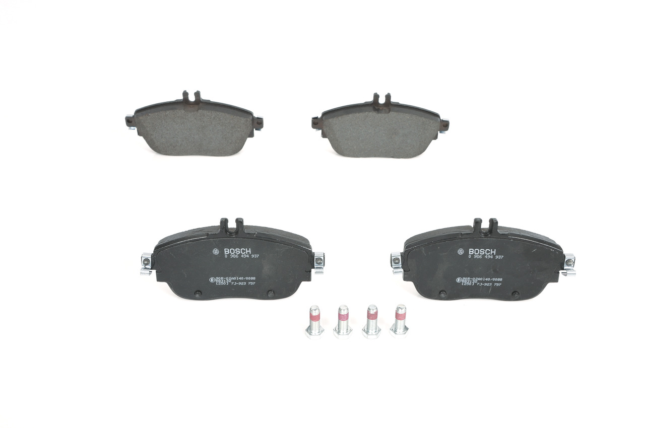 Brake Pad Set, disc brake - 0986494937 BOSCH - 410605DA0B, A0064204720, A0064206920