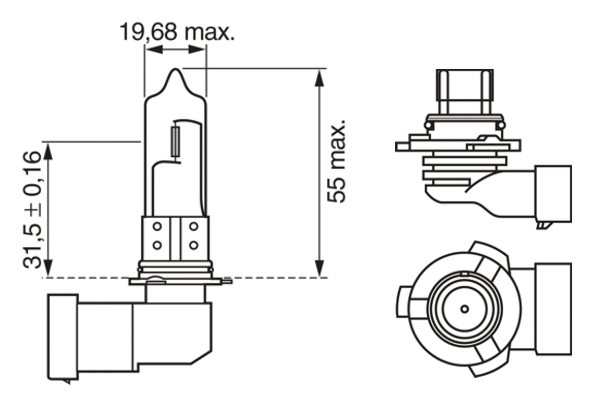 1987302807, Glühlampe, Fernscheinwerfer, BOSCH, 0009947274, 1382495, 3204478, K0009947274, XR812420, YY04500563512, 63121382495, 48005