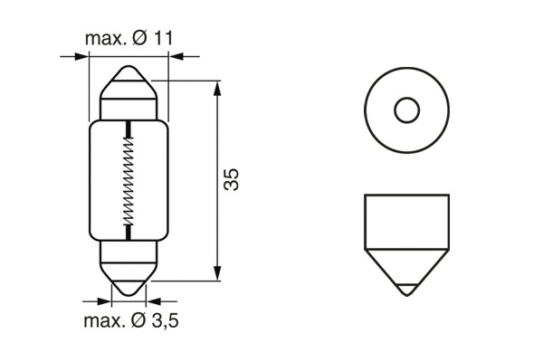 1987302810, Glühlampe, Kennzeichenleuchte, BOSCH, 01121444, 020-037-0709, 102205180, 10863090, 1354862, 2098201, 3000318, 51842-FSA5Q-71, 6502010093, KDWHLO9236, S119021, ZF259017057, 119021, 90002486, YY045815112, 70574707, YY04500209217, 965831, 12844, 17125, 1987302932, 6418