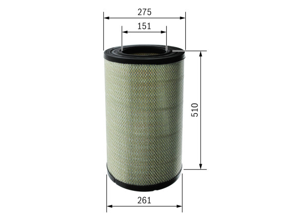 F026400678, Luftfilter, BOSCH, 1854407, 1931680, 1931681, 1931685, C26024, E1084L, FA3578, HP2630AR, LX3753, P951919, R1042, RS5754, C26024KIT