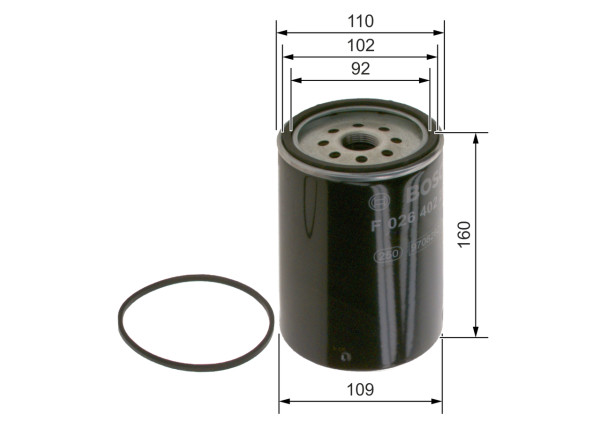 F026402269, Fuel Filter, BOSCH, 0013022790, 21088099, 2997374, 7121538977, A0004771602, 0004771602, 13022790, 21088101, 2997376, 7421088099, 21538975, 42549295, 4771602, 7421538977, 500086381, 7424993622, 504086268, 7485138316, 504272431, 106010, 33813, 4320-FS, 5717961, BF1292-O, DNW2508, ELG5579, FS19950, FT6040, H7091WK10, HDF304