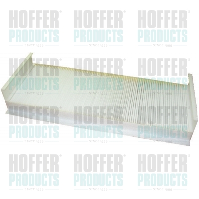 Filtr, vzduch v interiéru - HOF17205F HOFFER - 81619100019, 81619100018, 03087400
