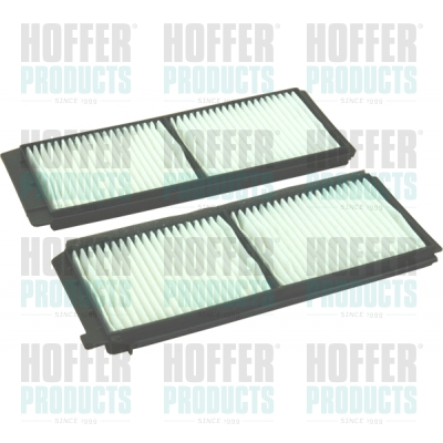 Filter, Innenraumluft - HOF17510F-X2 HOFFER - D65161J6X9A, D65161J6X, 17510F-X2