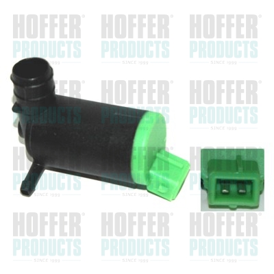 Washer Fluid Pump, window cleaning - HOF7500139 HOFFER - 9601120180, 02068, 20143
