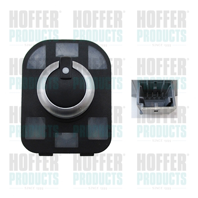 Switch, exterior rearview mirror adjustment - HOFH206009 HOFFER - 4F0959565, 4F0959565A, 4F0959565A5PR