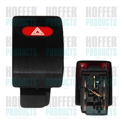 Hazard Warning Light Switch - HOF2103604 HOFFER - 01241659, 1241659, 6240138