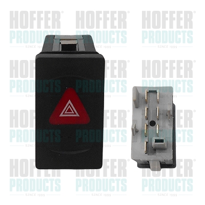Vypínač výstražných blikačů - HOF2103612 HOFFER - 3B095323501C, 3B0953235B01, 3B0953235D01C