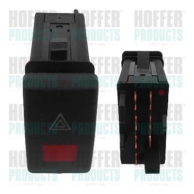 Hazard Warning Light Switch - HOF2103616 HOFFER - 1U0953235F, 1U0953235F47H, 000051014010