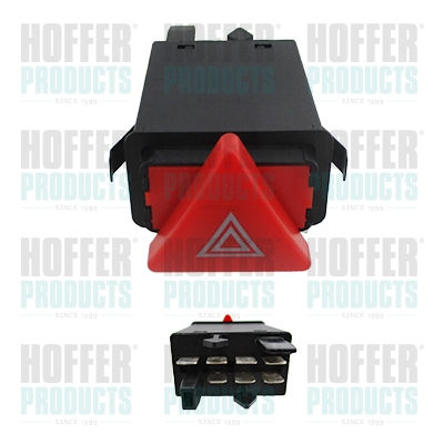 Vypínač výstražných blikačů - HOF2103619 HOFFER - 8L0941509G, 8L0941509M, 108893