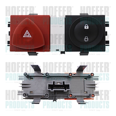 HOF2103648, Hazard Warning Light Switch, HOFFER, 8200095493, 2103648, 23648, 461900050, 660004