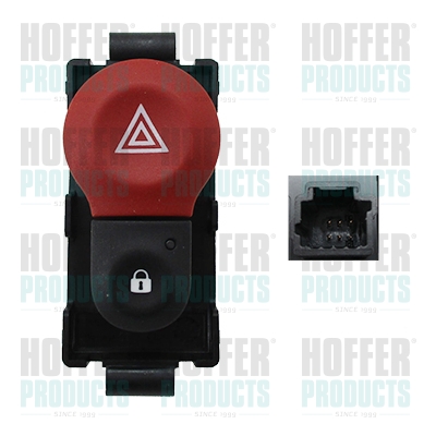 Vypínač výstražných blikačů - HOF2103660 HOFFER - 252105246R, 820052329, 8200523299