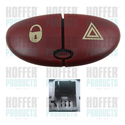 HOF2103666, Hazard Warning Light Switch, HOFFER, 6554L0, 6554W9, 2103666, 23666, 461900041, 660666A2, 662509