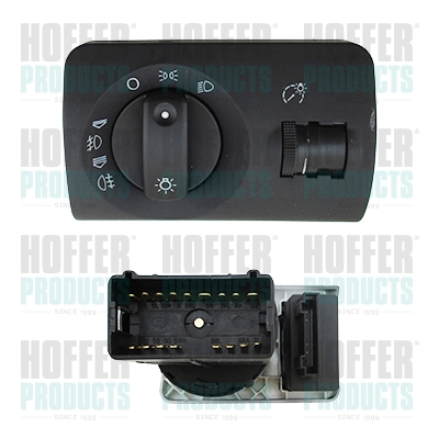 Switch, headlight - HOF2103836 HOFFER - 4B1941531E, 4B1941531E5PR, 02166