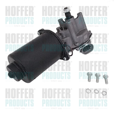 Wiper Motor - HOFH27201 HOFFER - 7701054373, 53548502, 7701204818