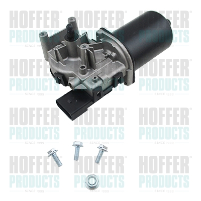 Wischermotor - HOFH27457 HOFFER - 7S71-17508-AB, 1694757, 27457
