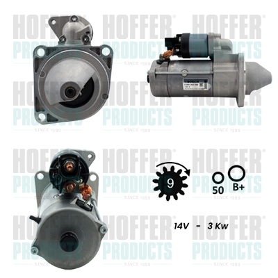 HOFH5010333G, Starter, HOFFER, 504059251, 500338952, 500325145, 5801441814, 0001230010, 113182, 18374N, 20401351OE, 220550, 25-3059, 254521I, 471280785, 5010333G, 590.530.093.280, 6010153.1, 8039, CGB-28980, CST10153, H5010333G, LRS1562, S0081, S12-0857, STRL092, 0986018980, 20401351BN, 220550A, 254521B, 590.530.093.011, 6010153.0, CST10153GS