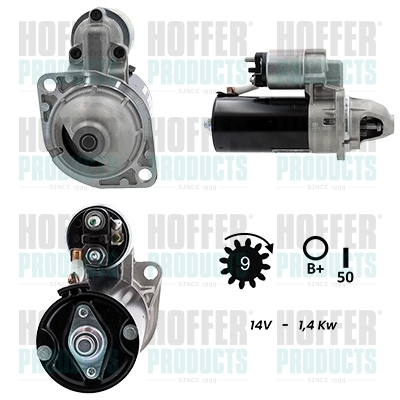 HOFH5010367G, Starter, HOFFER, 1005821194, 12411720636, 1514890, 12411713898, 763241127, 1713898, 5840224, 1720636, 58401470, 58402240, 020378, 1000194387, 11022500, 12130215, 18365, 18365R, 220201A, 230347, 252357, 33839, 3607, 471280792, 5010367G, 50200984, 63521150, 681012092, 726112, 8014890, 88212785, 8EA726161001