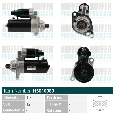 HOFH5010983, Startér, Startér, HOFFER, 0AH911023BX, 0AH911023B, 0986020320, 101397B, 11020320, 114173, 12220, 20401544OE, 227812, 254145, 300587103010, 3043, 311264102, 32688R, 331409, 471280587, 5010983, 6010445.1, 8020320, 88213306, 8EA738258721, 944280203200, ADT1430, CGB54145, CS1397, CST10445KS, DRT0320, EAA121267, EF20230X, F042S0H096