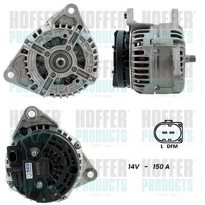 HOFH5510695G, Alternator, HOFFER, 504204173, 0124525125, 115452, 12090441, 12201058, 2183041502, 285672, 46030245R, 471290933, 505546150, 5510695G, 554031RI, 57147, 9090518, A0496, A12-0920, A12BH0920, CAL10356GS, DRA0245, H5510695G, LRA03060, 12090687, 23836, 9090518F, CAL10356AS, CAL10356, CAL10356KS