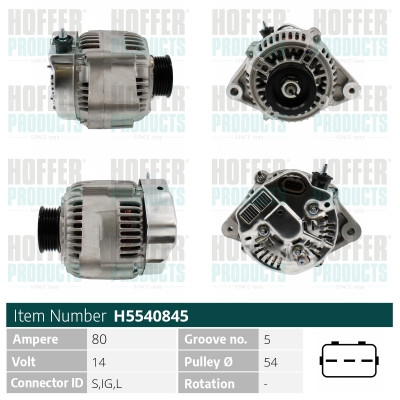 HOFH5540845, Lichtmaschine, HOFFER, 2706074560, 9662219124, 2706074450, 2706003040, 2706074410, 2706074360, 2706003050, 2706074590, 2706074640, 2706074830, 2706074750, 2706074740, 063377436010, 0986UR0993, 1012111480, 111468, 12060407, 13557N, 235147802, 282736, 401134RI, 471290816, 5540845, 5581SP, 56910, 8EL012429091, 90295235, 9040960F, A12DE0717, A6120