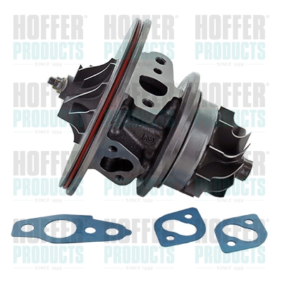 Core assembly, turbocharger - HOF65001053 HOFFER - 17201-17030*, 17201-68010*, 17202-17035*