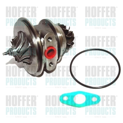 HOF6500163, Core assembly, turbocharger, HOFFER, 28200-42881*, MD168054*, 28200-42851*, MD168053*, MD094740*, MD086671*, MD085823*, MD083538*, MD084231*, MD106720*, MD083256*, MD083373*, MD086672*, MD109528*, MD136066*, MD158247*, MD108053*, MD160054*, MD105063*, MD101780*, MD099721*, 1000-050-118-0001, 300-00163-500, 431370137, 47.163, 49177-91100R*, 60163, 6500163, CCH85000AS, SCH85000.0
