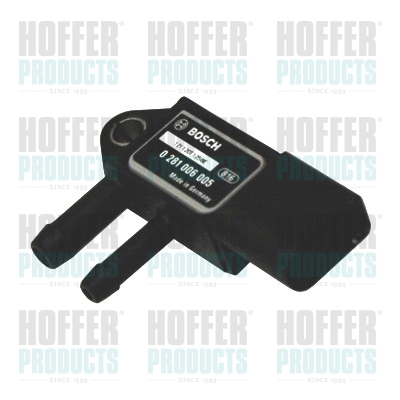 Senzor, tlak výfukového plynu - HOF7472316 HOFFER - 059906051A, 16903, 95560615100
